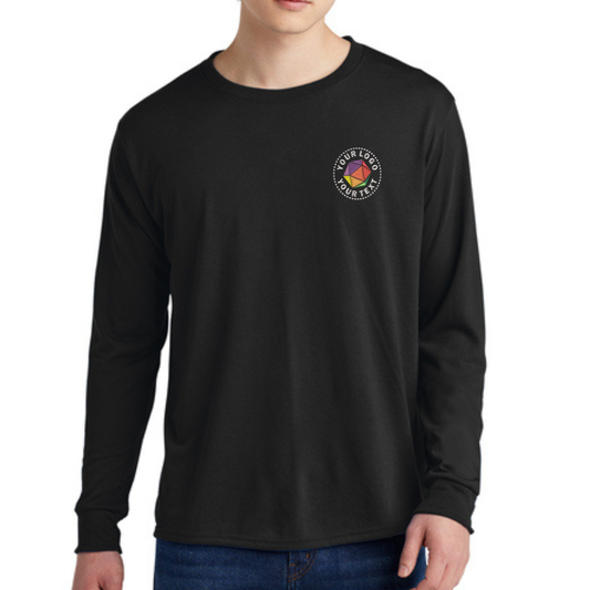 Jerzees® Dri-Power® Custom Embroidered 100% Polyester Long Sleeve T-Shirt - 21LS