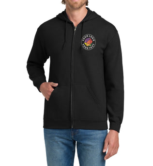 Gildan® Custom Embroidered Heavy Blend™ Full-Zip Hooded Sweatshirt - 18600