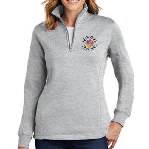 Sport-Tek® Custom Embroidered Women's 1/4-Zip Sweatshirt - LST253
