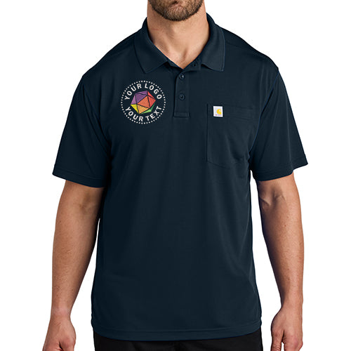 Carhartt Force® Custom Embroidered Snag-Resistant Pocket Polo - CT106880