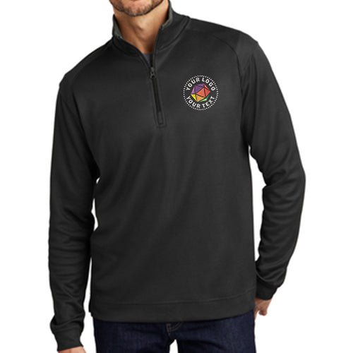 Port Authority® Custom Embroidered Vertical Texture 1/4-Zip Pullover - K805