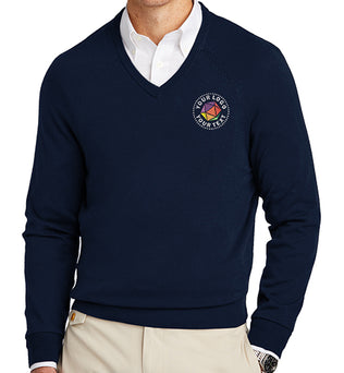 Brooks Brothers® Cotton Stretch V-Neck Sweater - BB18400
