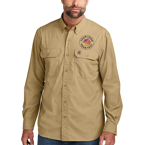 Carhartt Force® Custom Embroidered Solid Long Sleeve Shirt - CT105291