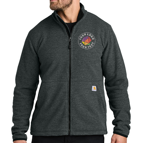 Carhartt® Custom Embroidered Textured Full-Zip Fleece Jacket - CT106416