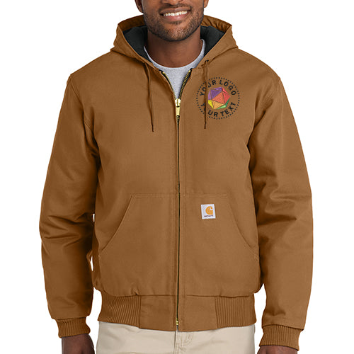 Carhartt® Custom Embroidered Quilted-Flannel-Lined Duck Active Jac - CT106677