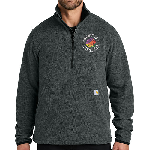 Carhartt® Custom Embroidered Textured 1/2-Zip Fleece Jacket - CT106417