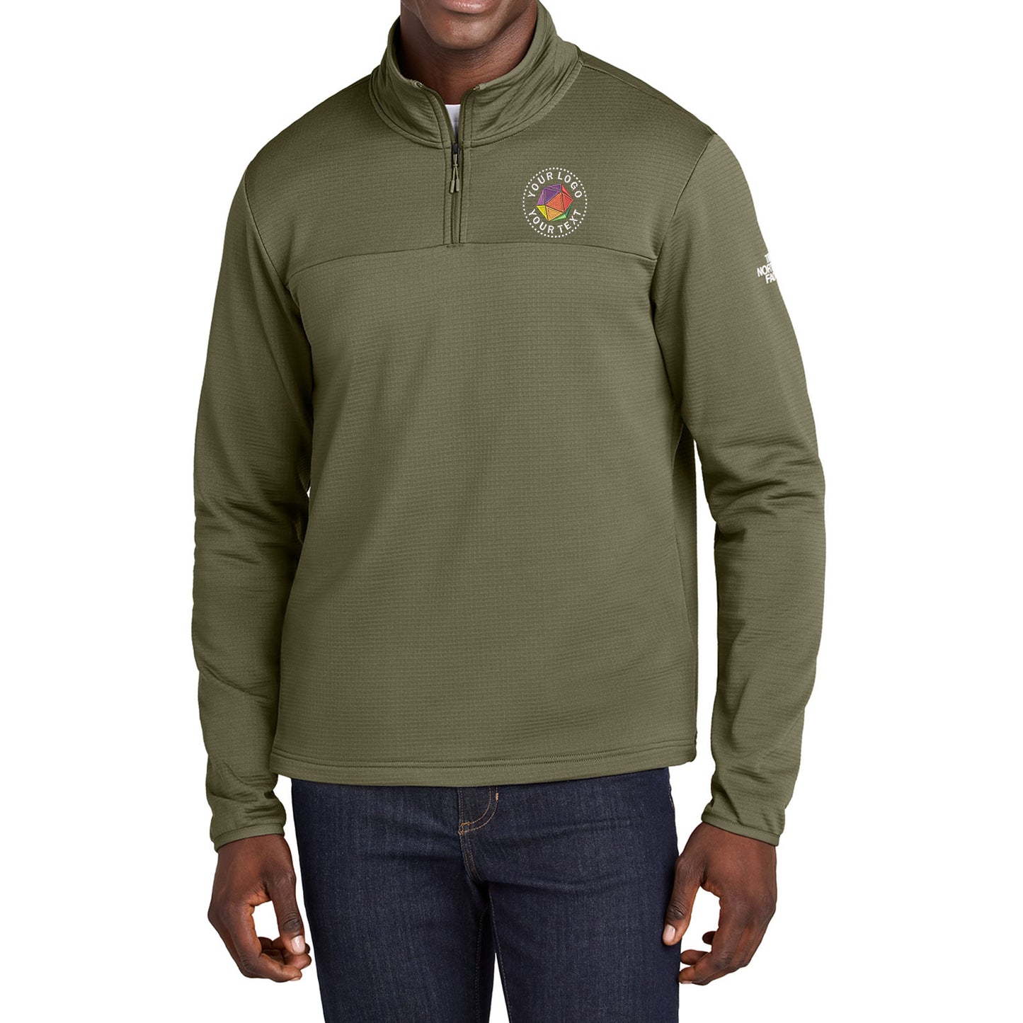 The North Face® Custom Embroidered Aim 1/4-Zip Fleece - NF0A8ENJ