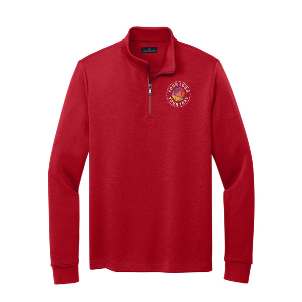 Brooks Brothers® Custom Embroidered Double-Knit 1/4-Zip - BB18206