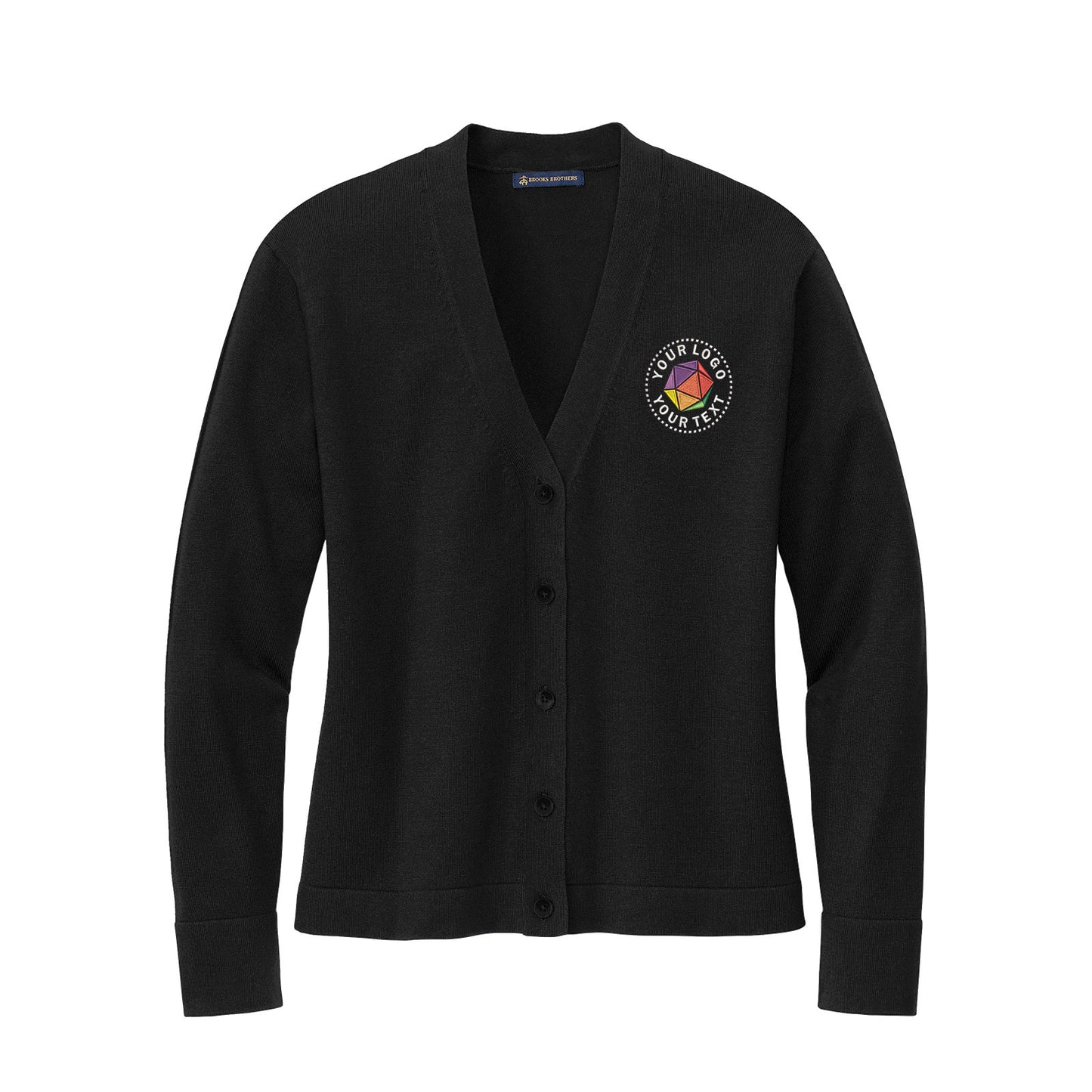 Brooks Brothers® Custom Embroidered Women’s Cotton Stretch Cardigan Sweater - BB18405