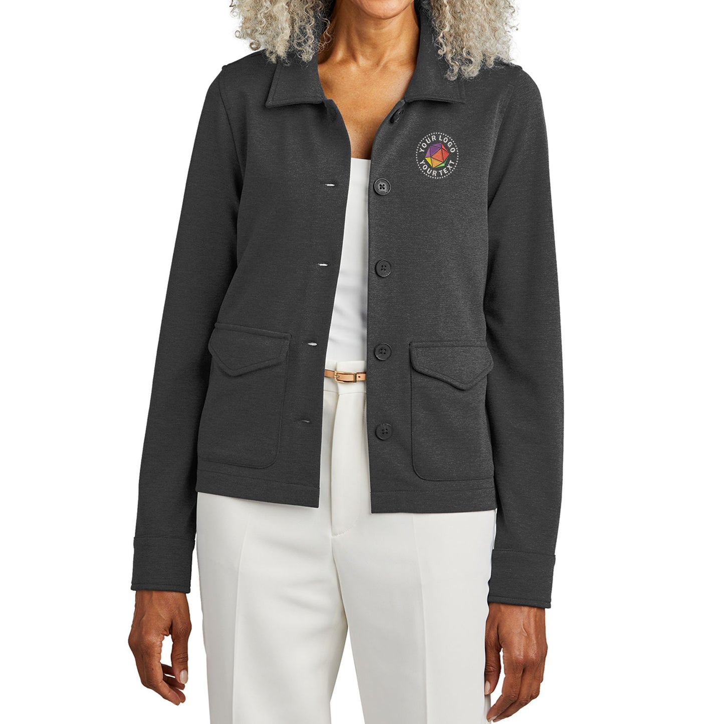 Brooks Brothers® Custom Embroidered Women’s Mid-Layer Stretch Button Jacket - BB18205