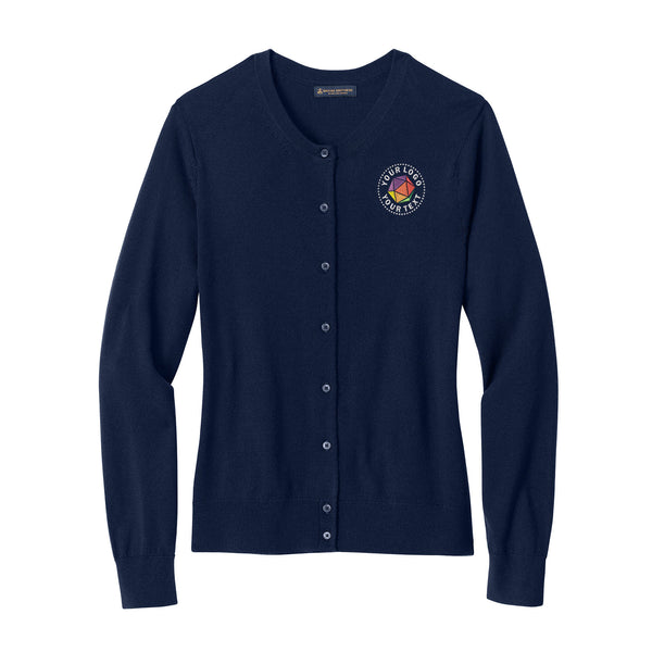 Brooks Brothers® Custom Embroidered Women’s Washable Merino Cardigan Sweater - BB18413