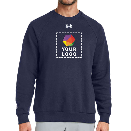 Under Armour Custom Printed Men's Rival Fleece Crewneck Sweatshirt - 1379755