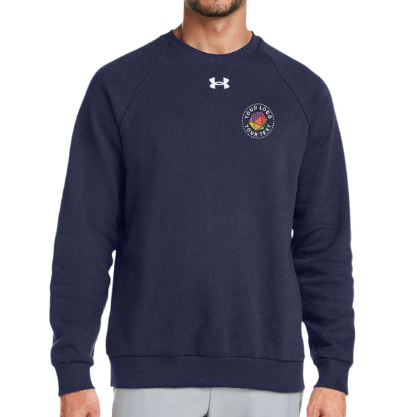 Under Armour Custom Embroidered Men's Rival Fleece Crewneck Sweatshirt - 1379755