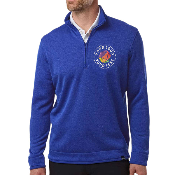 Under Armour Custom Embroidered Men's Storm Sweater Fleece Quarter-Zip Pullover - 1383256