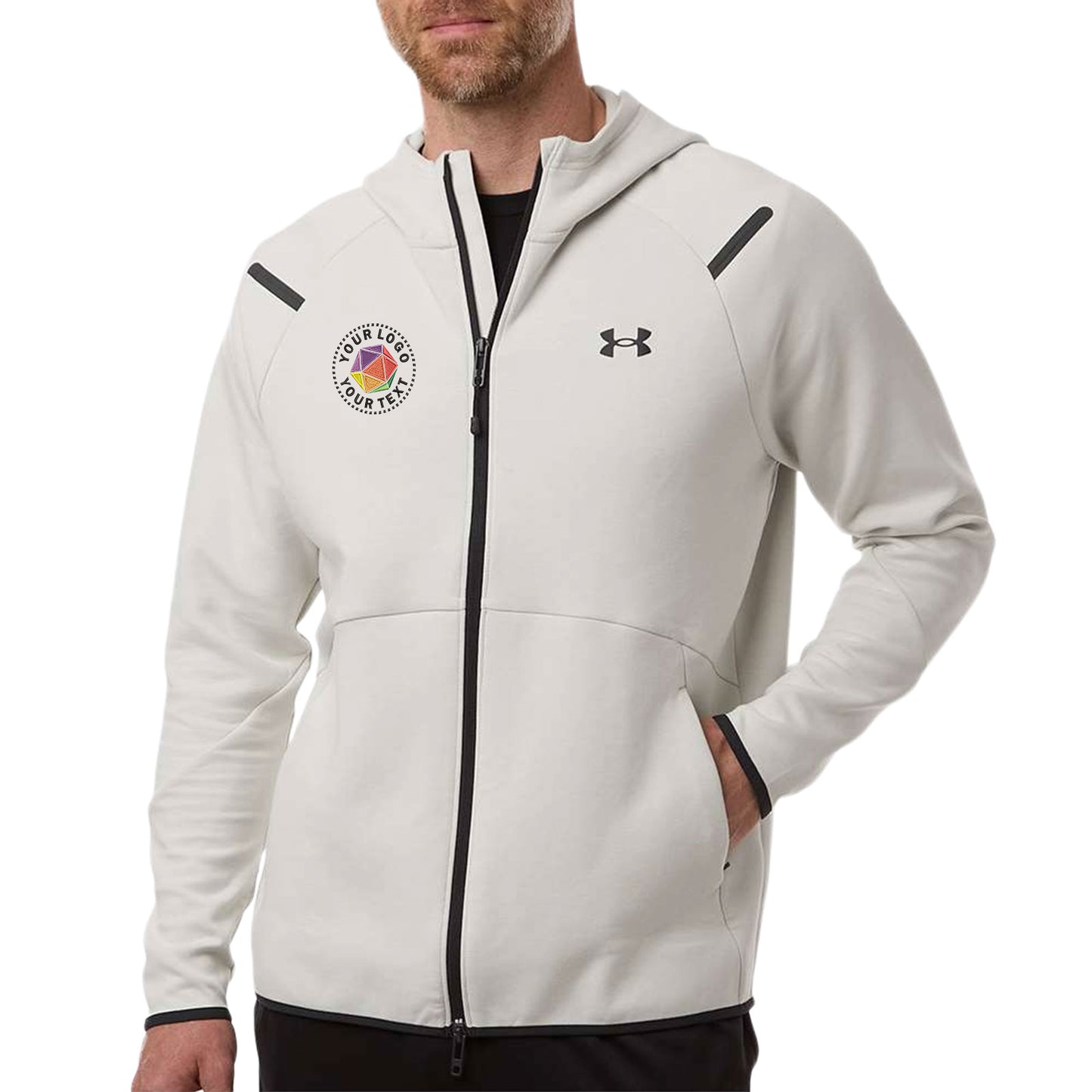 Under Armour Custom Embroidered Men's Unstoppable Fleece Full-Zip - 1379806
