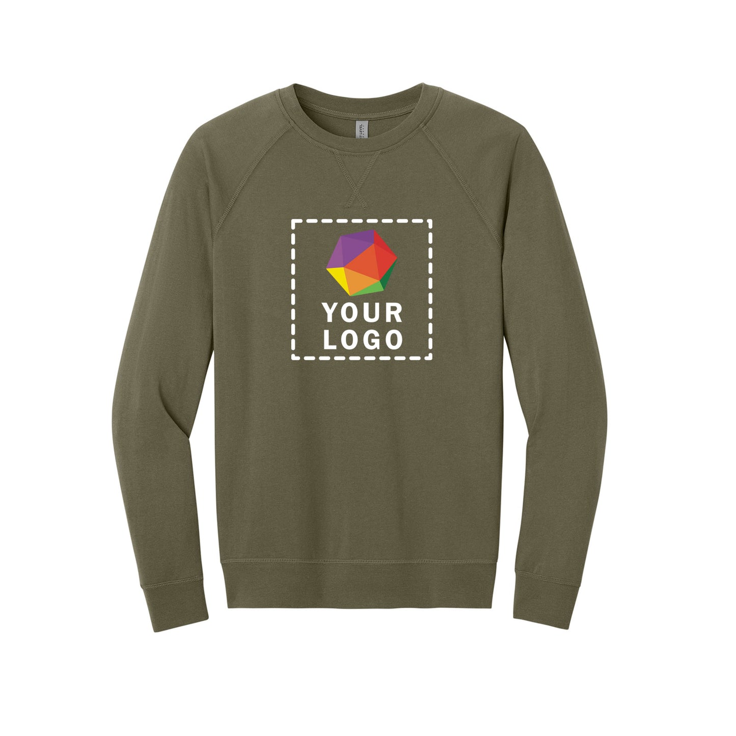 Next Level Apparel® Custom Printed Laguna Raglan Sweatshirt - NL9000