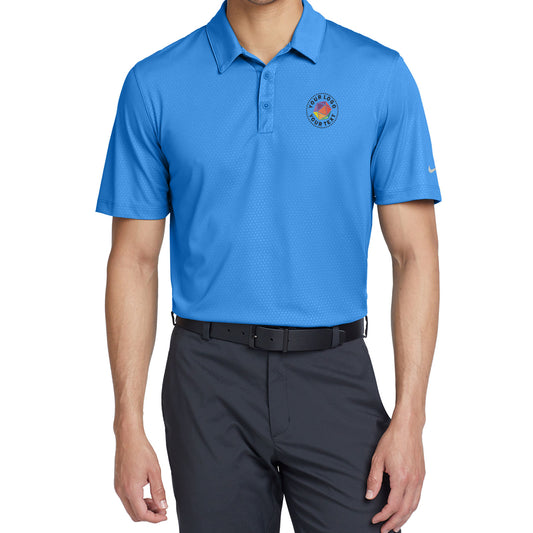 Nike Custom Embroidered Dri-FIT Embossed Tri-Blade Polo - 838964