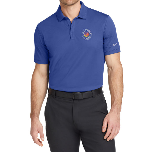 Nike Custom Embroidered Dri-FIT Solid Icon Pique Modern Fit Polo - 746099