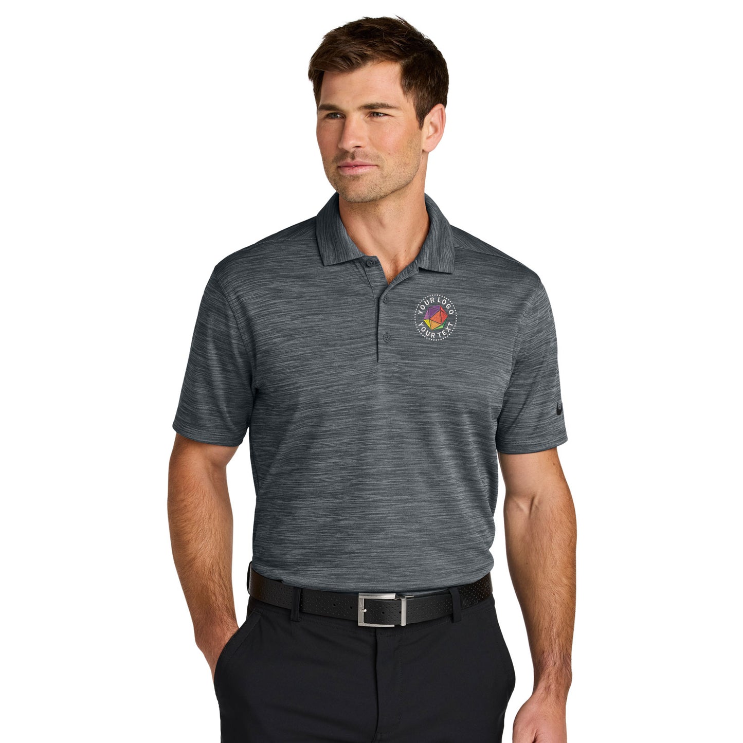 Nike Custom Embroidered Dri-FIT Striated Polo - NKFQ4792