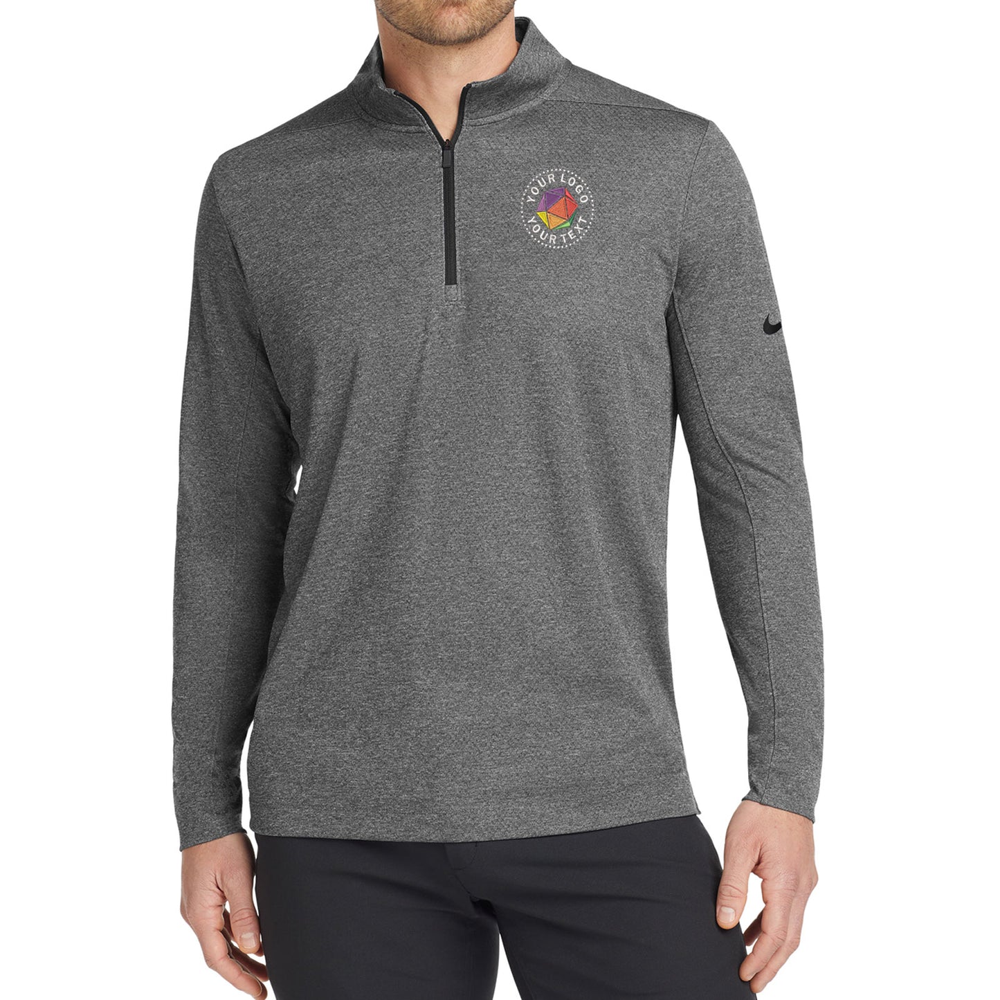 Nike Custom Embroidered Dry 1/2-Zip Cover-Up - NKBV6044