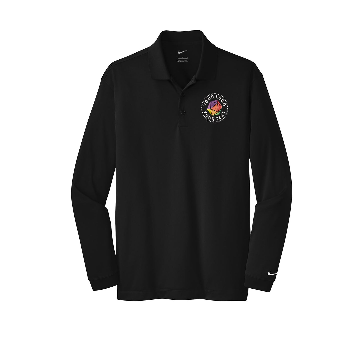 Nike Custom Embroidered Tall Long Sleeve Dri-FIT Stretch Tech Polo - 604940