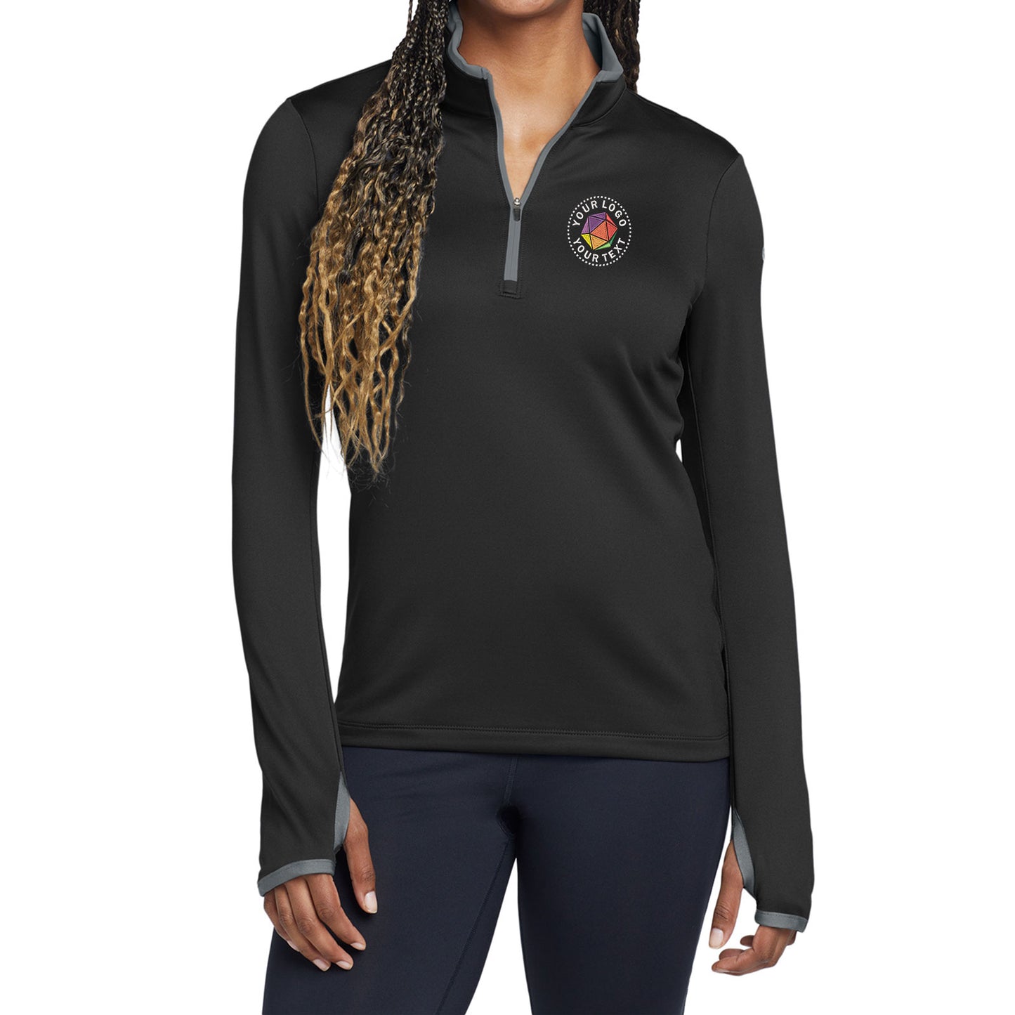 Nike Custom Embroidered Women's Dri-FIT Stretch 1/2-Zip Cover-Up - 779796