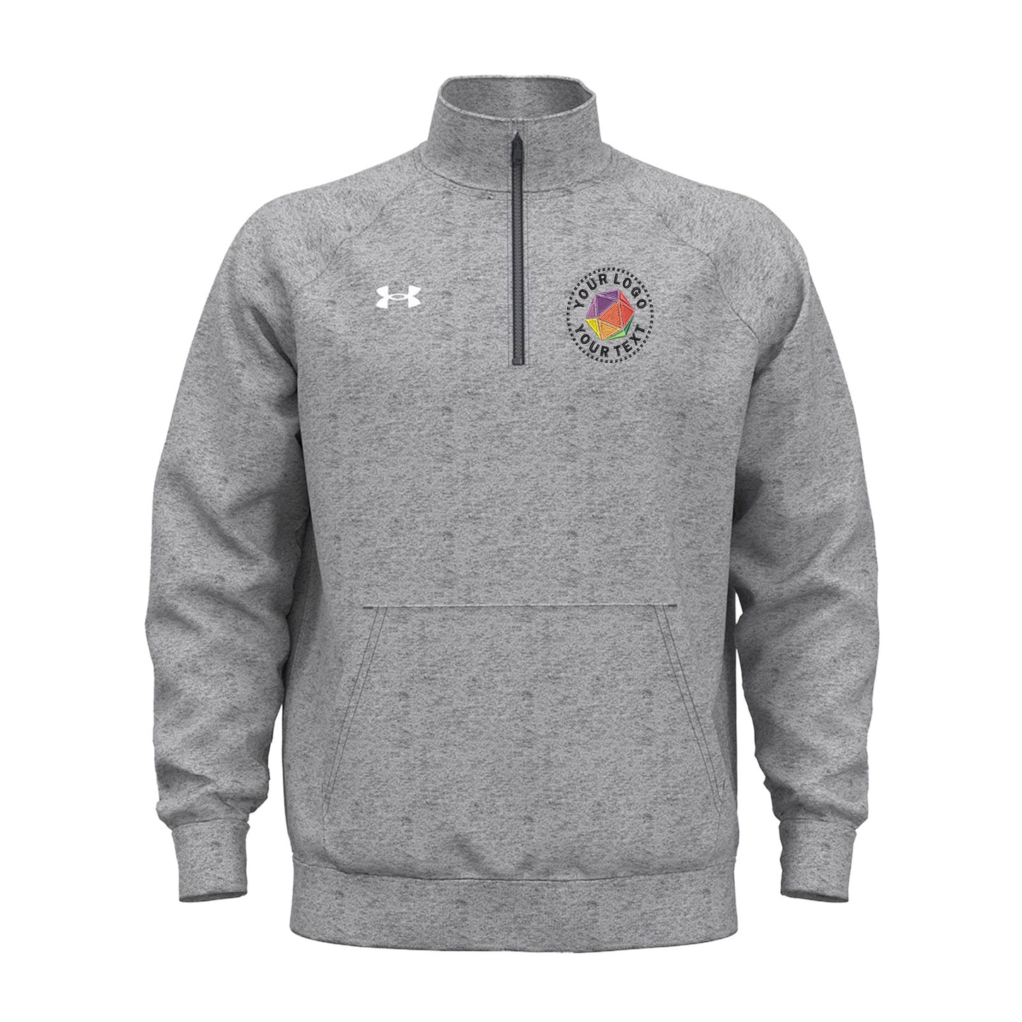 Under Armour Custom Embroidered Men's Rival Fleece Quarter-Zip Pullover - 1386016