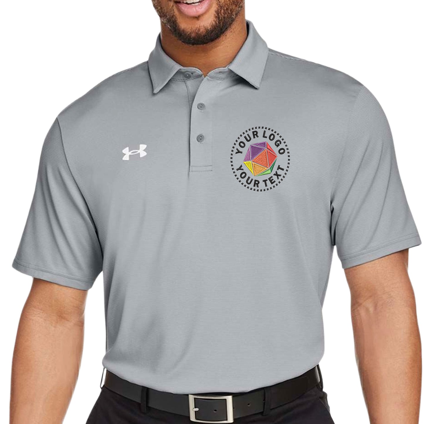 Under Armour Custom Embroidered Men's Destin Drive Striped Performance Polo - 1389853