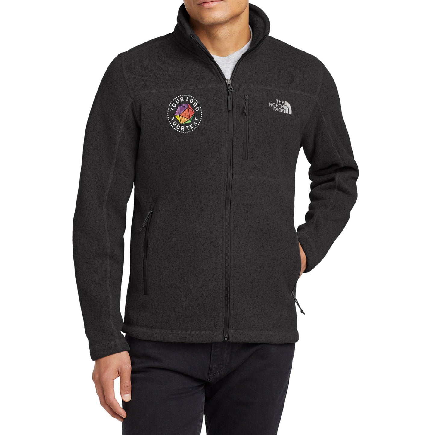 The North Face® Custom Embroidered Sweater Fleece Jacket - NF0A3LH7