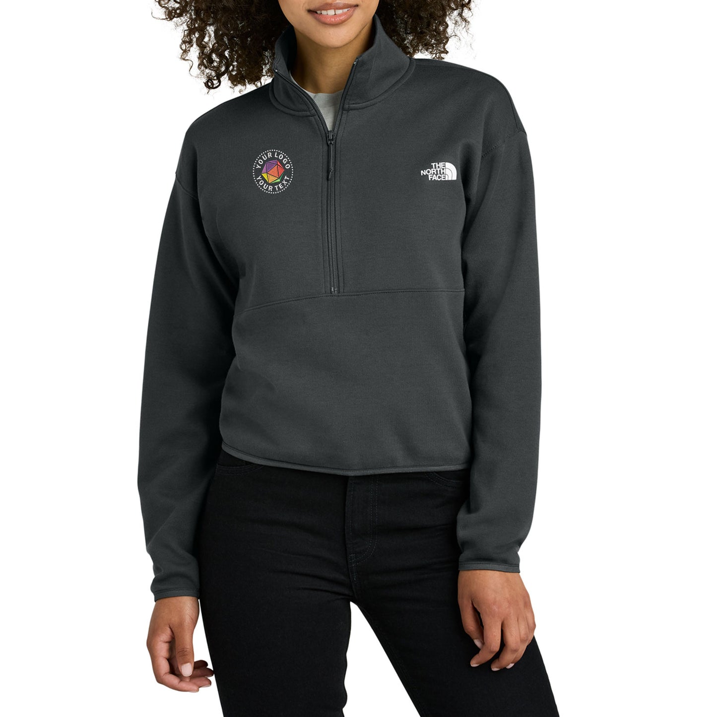 The North Face® Custom Embroidered Women’s Double-Knit 1/2-Zip Fleece - NF0A8C5H