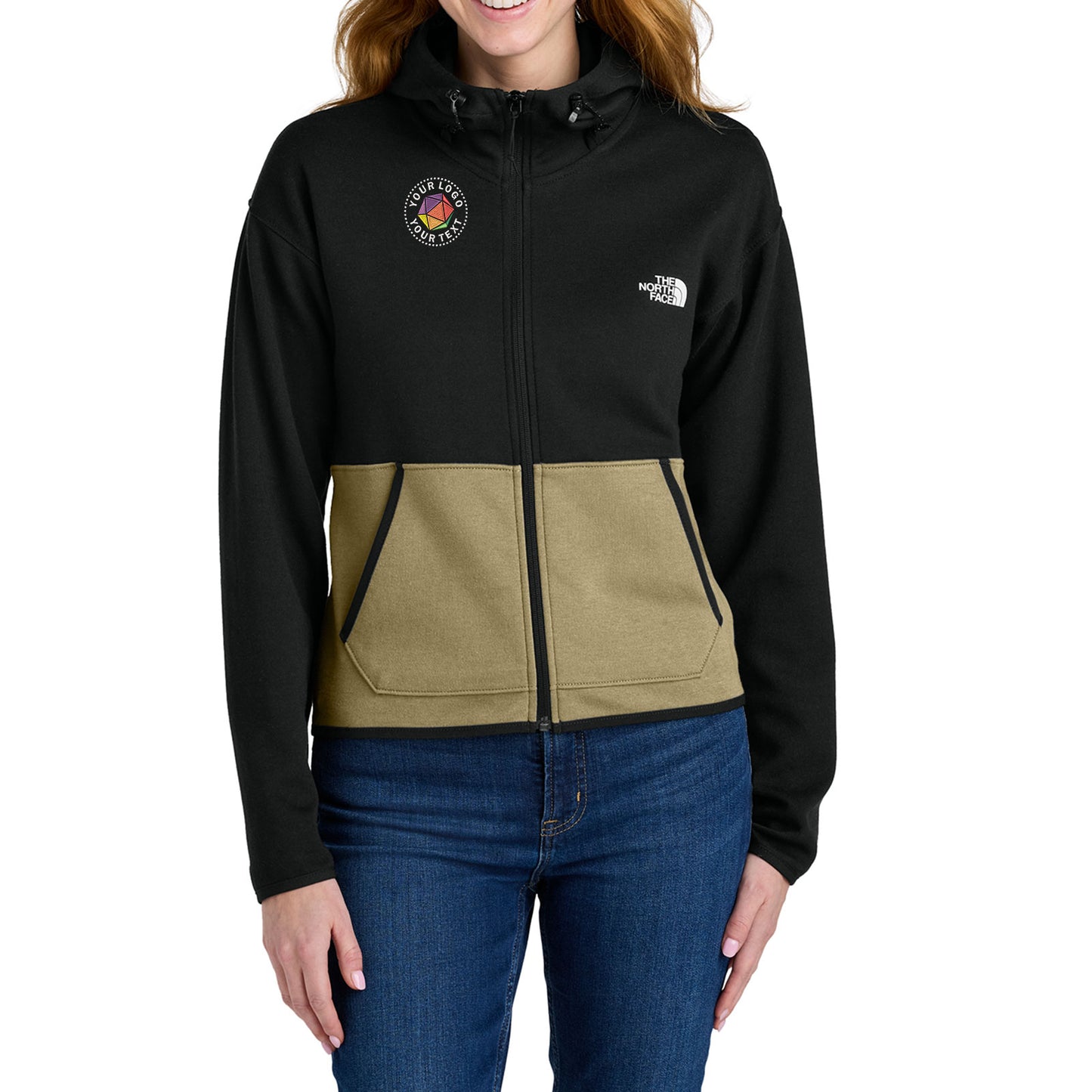 The North Face® Custom Embroidered Women's Double-Knit Full-Zip Hoodie - NF0A8BUT