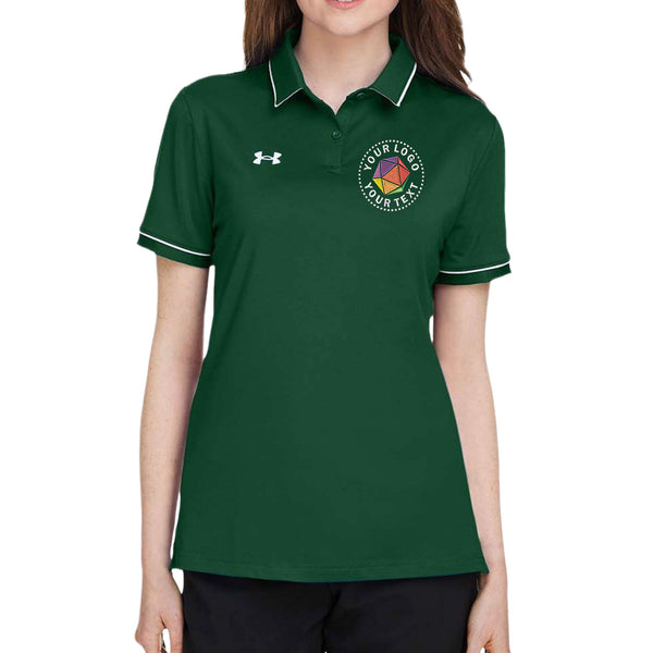 Under Armour Custom Embroidered Women's Tipped Teams Performance Polo - 1376905