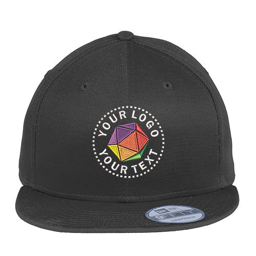 New Era® Custom Embroidered Flat Bill Snapback Cap - NE400