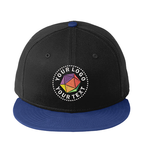 New Era® Custom Embroidered Flat Bill Snapback Cap - NE400