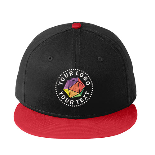 New Era® Custom Embroidered Flat Bill Snapback Cap - NE400