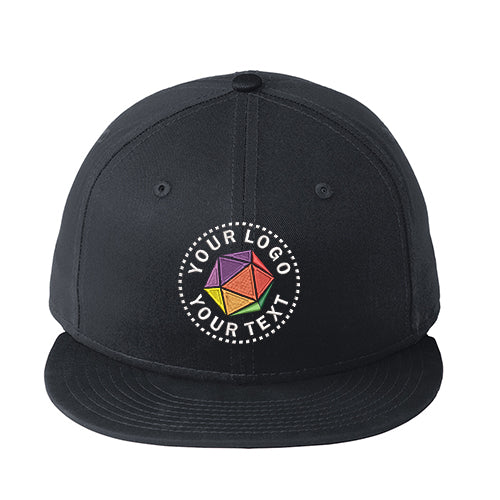 New Era® Custom Embroidered Flat Bill Snapback Cap - NE400