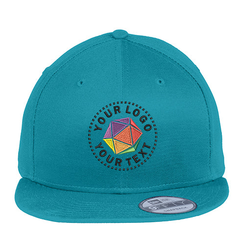 New Era® Custom Embroidered Flat Bill Snapback Cap - NE400