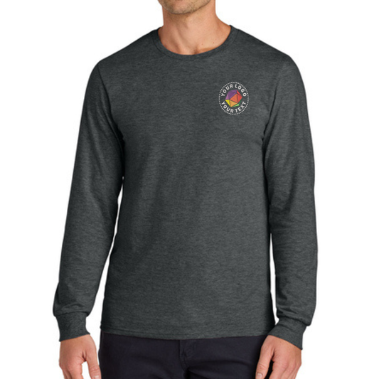 Jerzees Classics® Unisex Custom Embroidered Cotton Long Sleeve T-Shirt - 363L