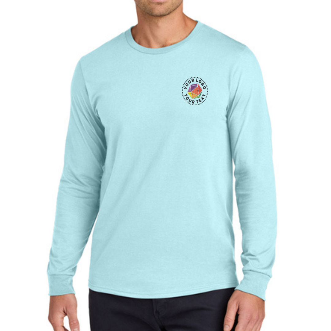 Jerzees Classics® Unisex Custom Embroidered Cotton Long Sleeve T-Shirt - 363L