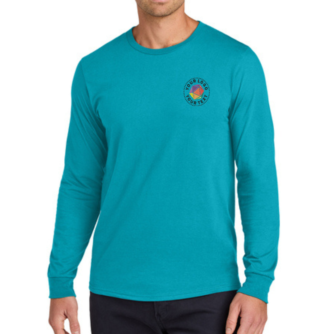 Jerzees Classics® Unisex Custom Embroidered Cotton Long Sleeve T-Shirt - 363L