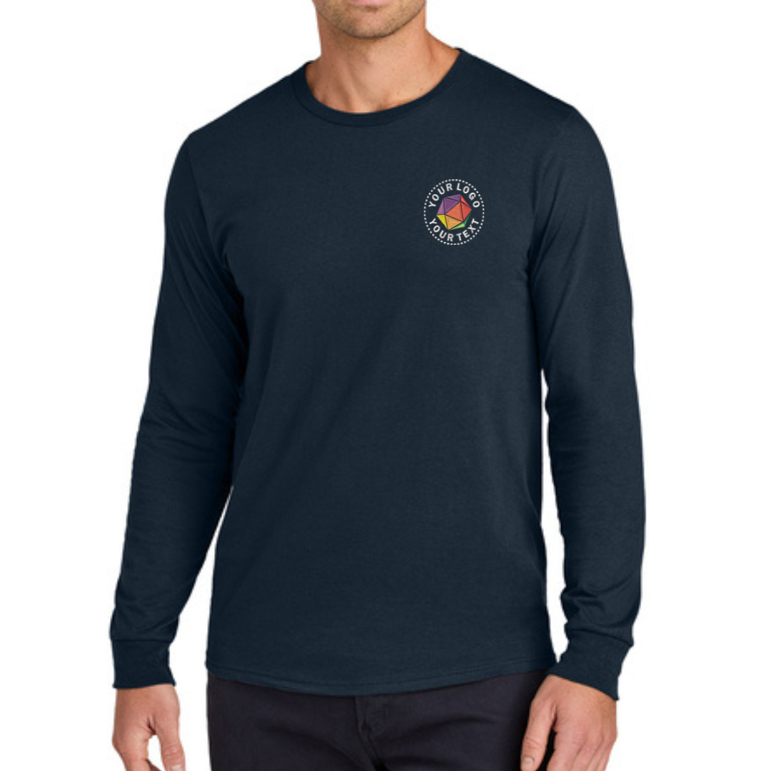 Jerzees Classics® Unisex Custom Embroidered Cotton Long Sleeve T-Shirt - 363L