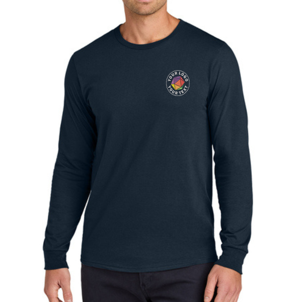 Jerzees Classics® Unisex Custom Embroidered Cotton Long Sleeve T-Shirt - 363L