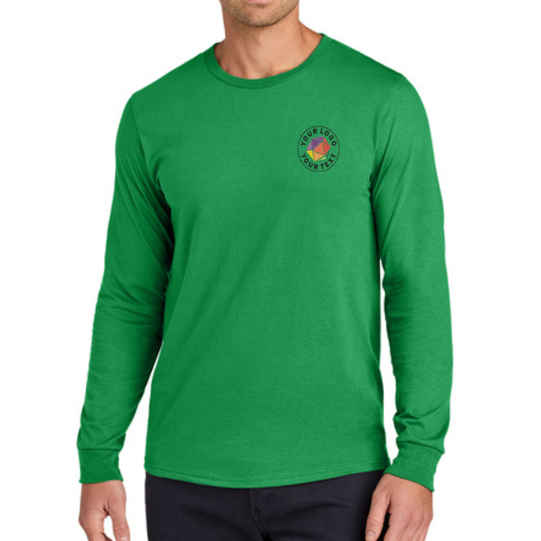 Jerzees Classics® Unisex Custom Embroidered Cotton Long Sleeve T-Shirt - 363L