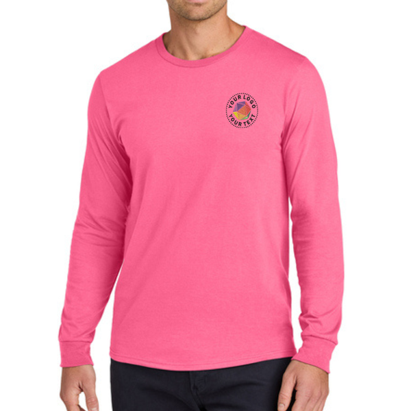 Jerzees Classics® Unisex Custom Embroidered Cotton Long Sleeve T-Shirt - 363L