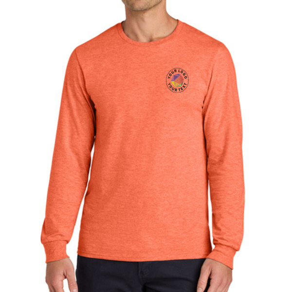 Jerzees Classics® Unisex Custom Embroidered Cotton Long Sleeve T-Shirt - 363L