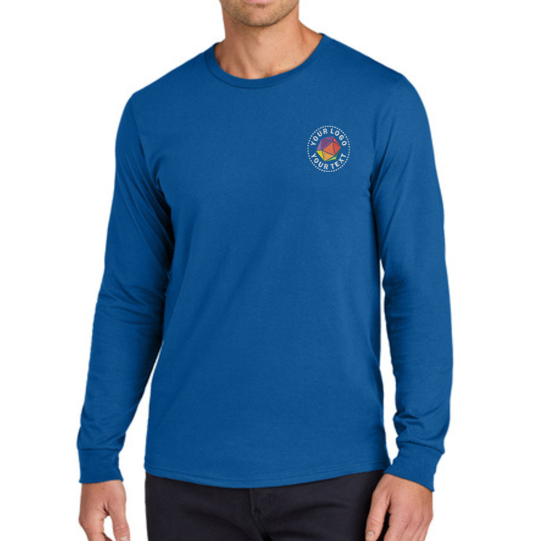 Jerzees Classics® Unisex Custom Embroidered Cotton Long Sleeve T-Shirt - 363L
