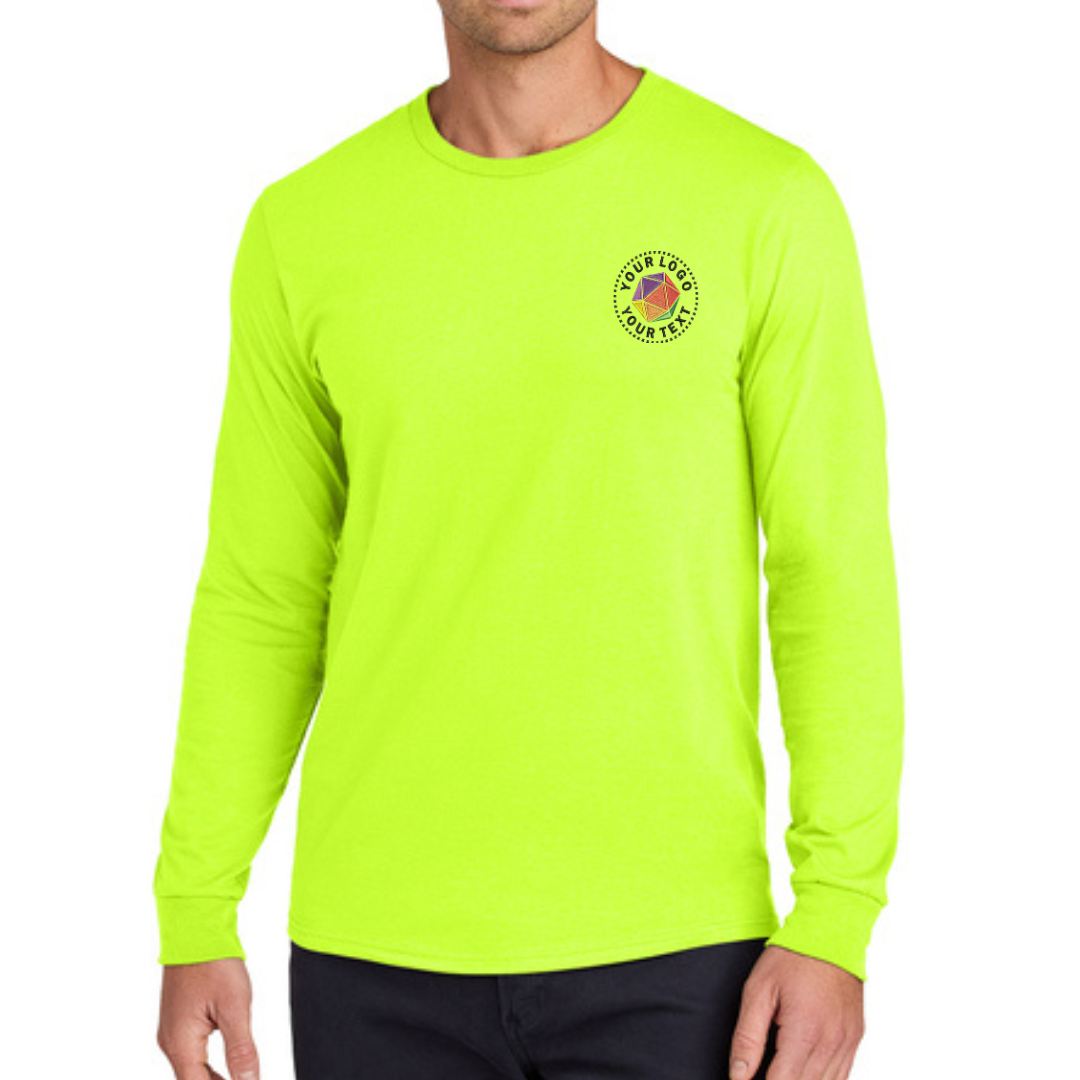 Jerzees Classics® Unisex Custom Embroidered Cotton Long Sleeve T-Shirt - 363L