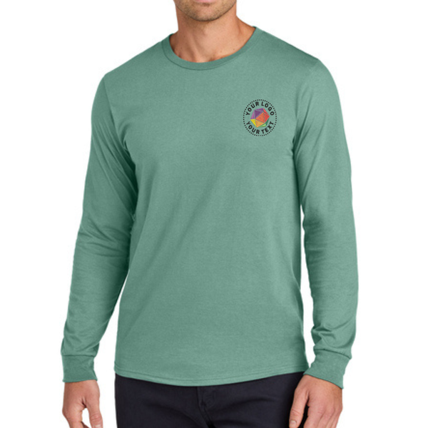 Jerzees Classics® Unisex Custom Embroidered Cotton Long Sleeve T-Shirt - 363L