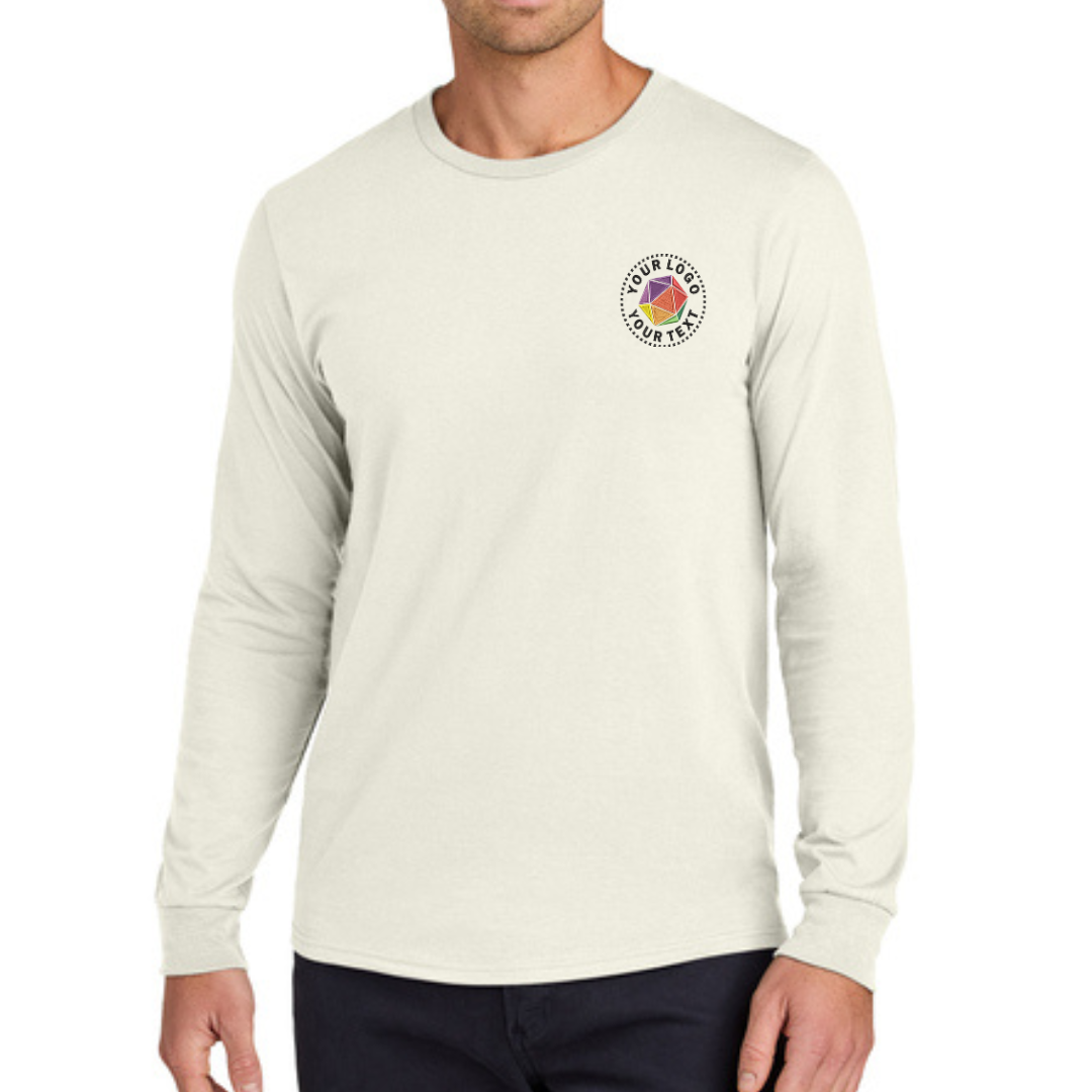 Jerzees Classics® Unisex Custom Embroidered Cotton Long Sleeve T-Shirt - 363L