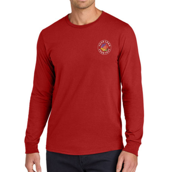 Jerzees Classics® Unisex Custom Embroidered Cotton Long Sleeve T-Shirt - 363L